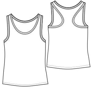 Fashion sewing patterns for Tank top 3080